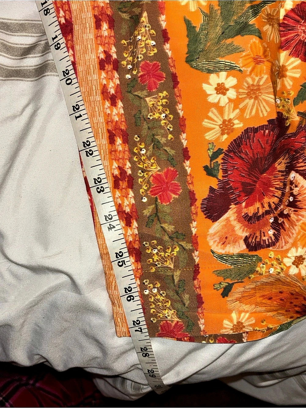 FARM Rio Multicolor Mixed Scarves Pants XL Boho Eclectic Maximalist - Picture 6 of 6